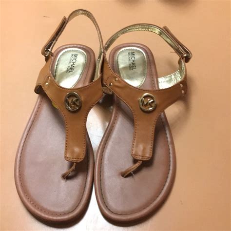 michael kors tan flat square front shoes suede